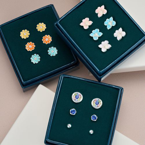 Spring Flowers Trio Earrings - Gift Boxed Jewellery
