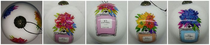 inside hand-painted baubles