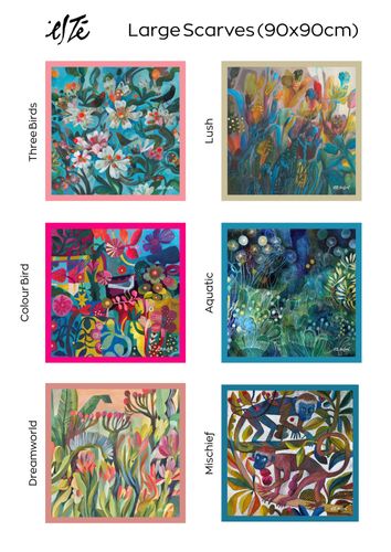 Silk scarf collection