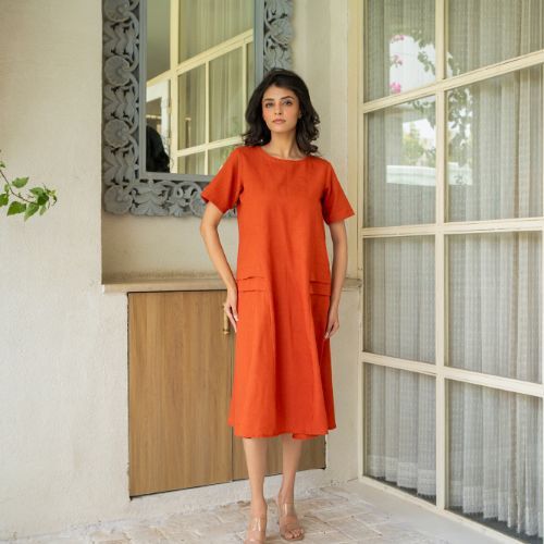 Clay Charm Summer Dress