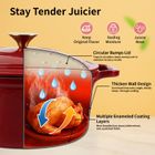 Cast iron 24cm(4.5L) covered casserole