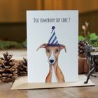 Cake ! | Whippet Birthday Card