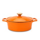 Cast iron 23cm covered oval casserole