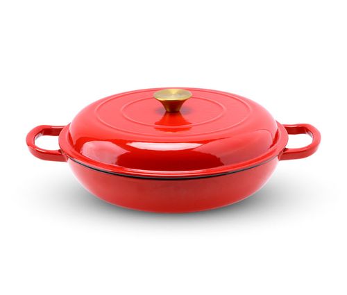 Cast iron 30cm covered braising pan