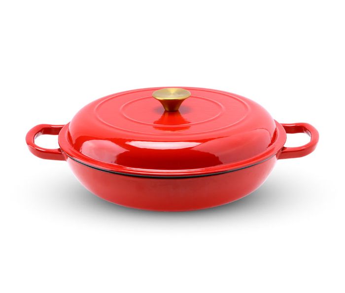 Cast iron 30cm covered braising pan