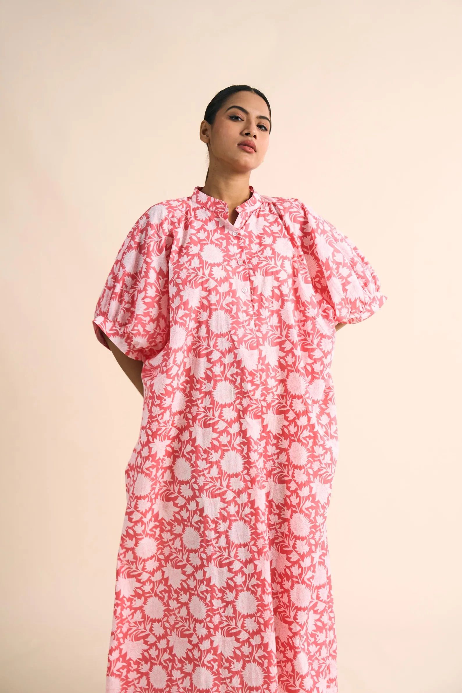 Handcrafted Cotton Tunic Dress for Women