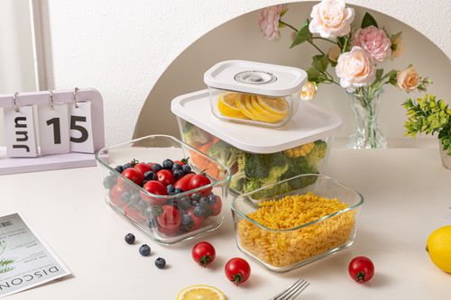 Vacuum Glass Food Storage Container