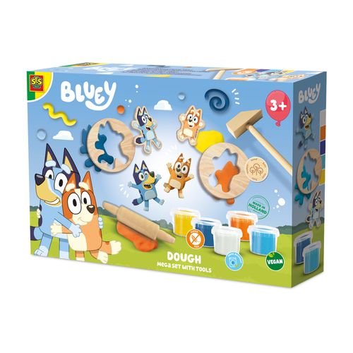 Bluey - Dough mega set 5 x 90 g with tools