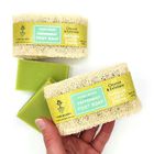 Handmade Peppermint Foot Soap with Loofah