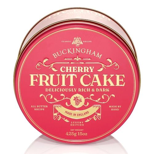 Buckingham Cherry Fruit Cake in Gift Tin 425g