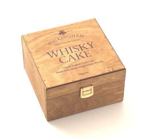 Buckingham Whisky Cake in Wooden Gift Box 750g