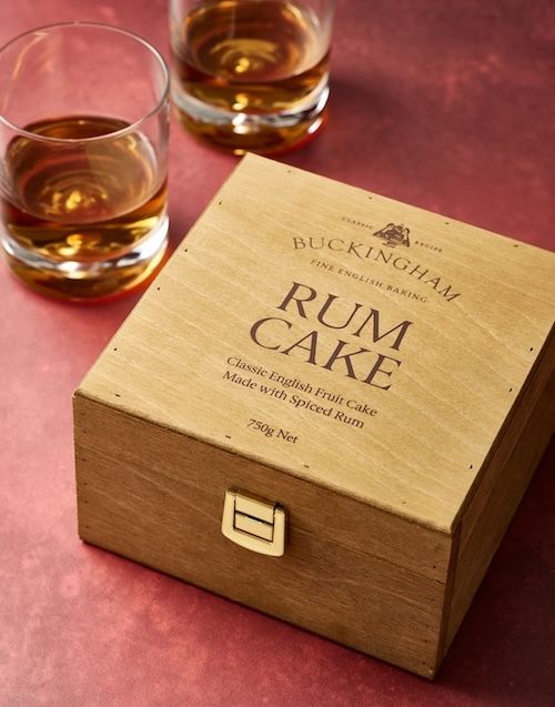 Buckingham Rum Cake in Wooden Gift Box 750g