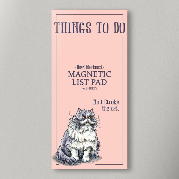 Stroke The Cat Magnetic List Pad