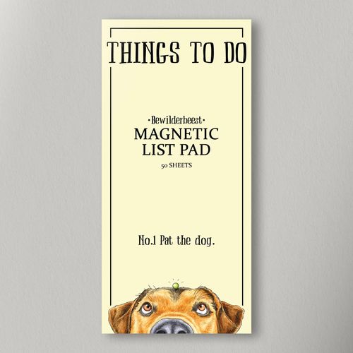 Pat The Dog Magnetic List Pad