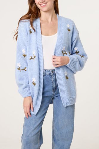 Floral Embroidery Knit Cardigan