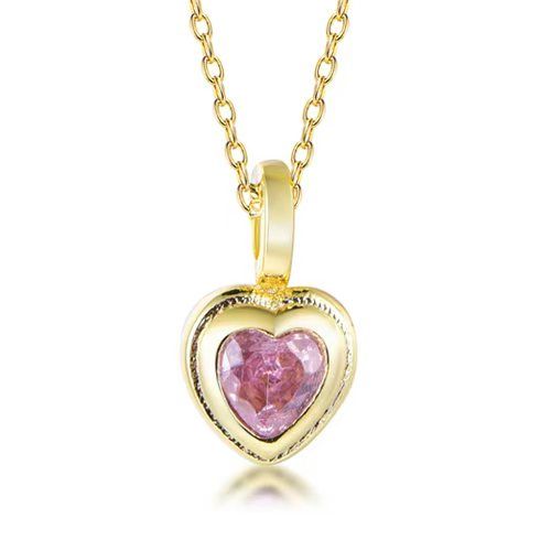 Pink Heart Necklace