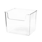Clear Open-Front Storage Bins