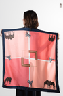 Under the pink sky Silk Scarf