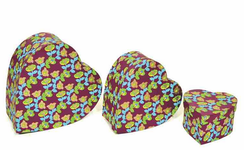 HANDMADE PAPER HEART BOX