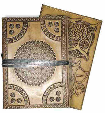 HANDMADE PAPER LEATHER COVER NOTBOOK