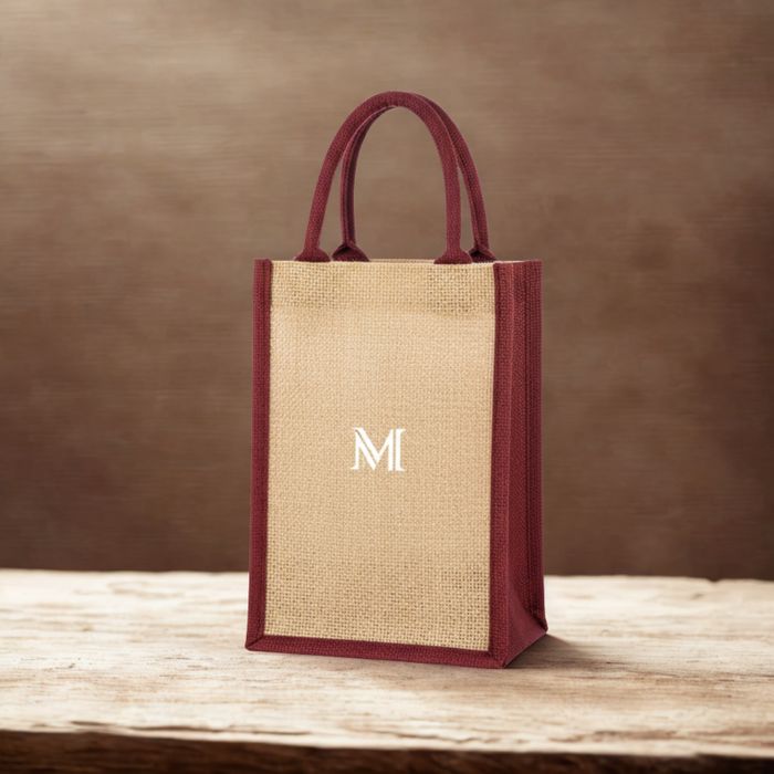 Jute Wine Bag