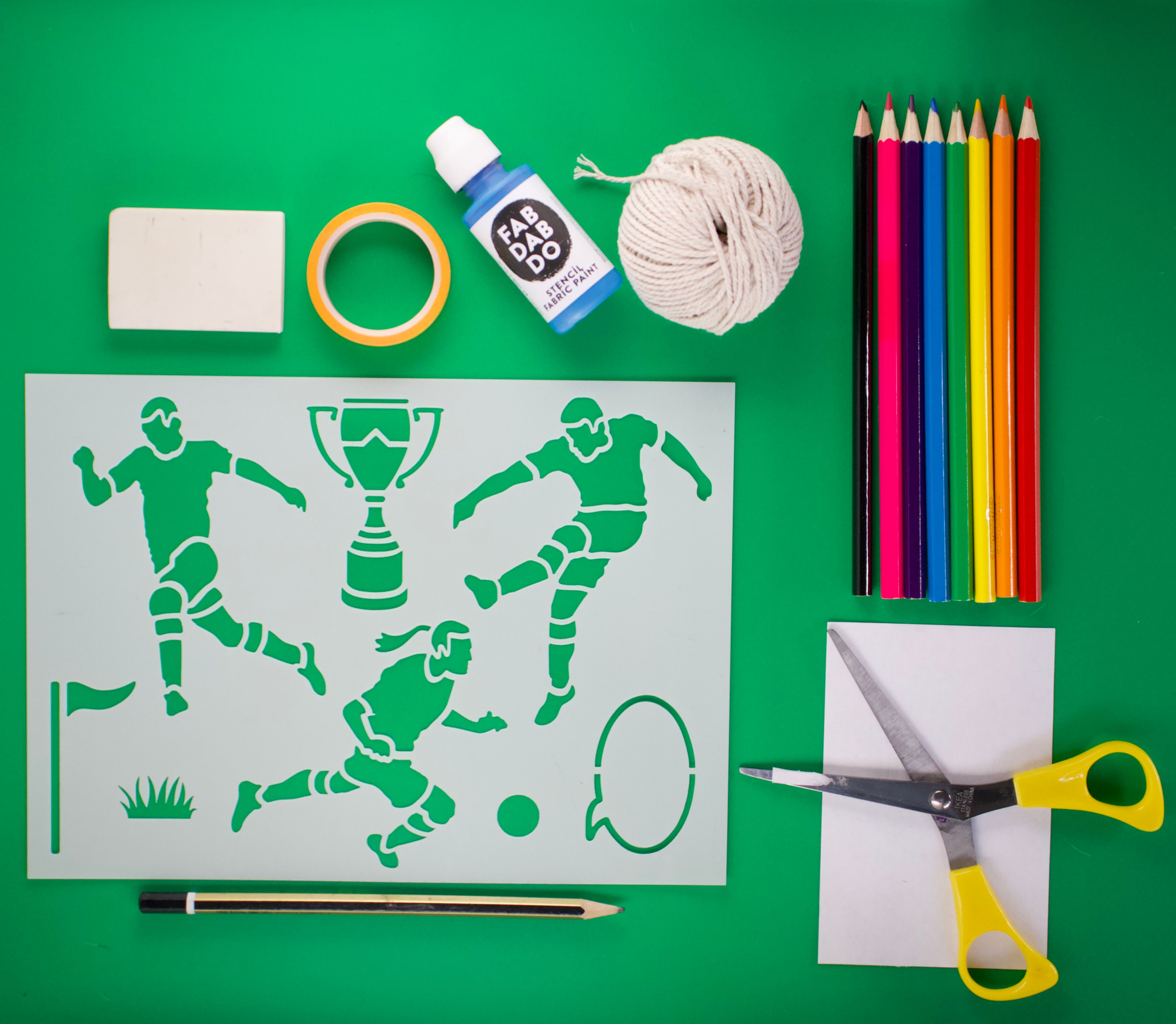 Football Mania Stencil Play!