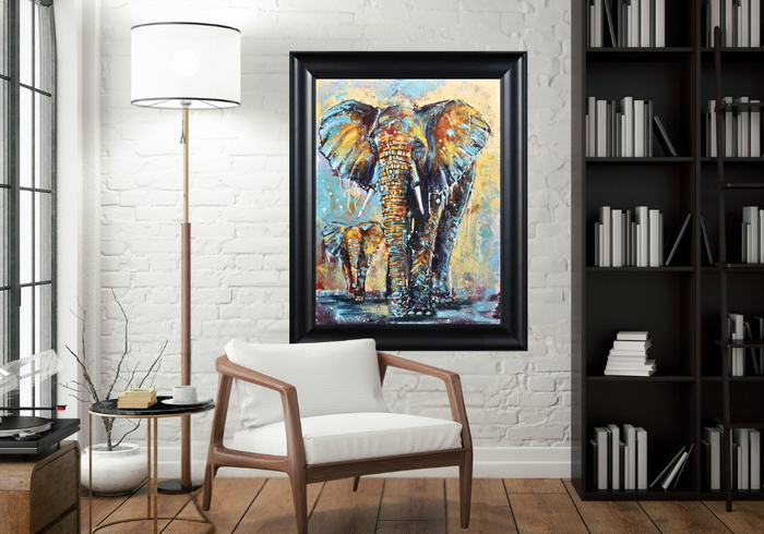 Strength and Grace Limited Edition print - Elephant art