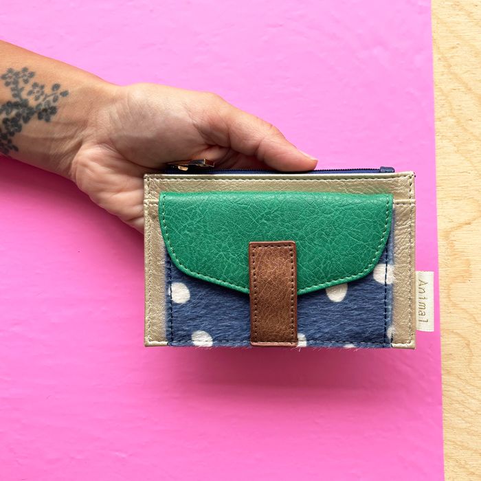 Spotty Print Zip Purse