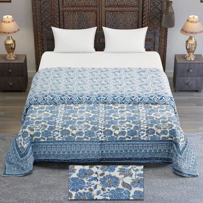 Touch of Rajasthan – Handcrafted Rajai Quilt