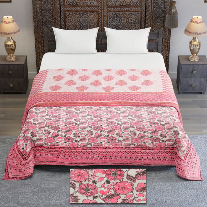 Touch of Rajasthan – Handcrafted Rajai Quilt