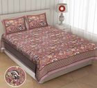 Soft Cotton Blue Floral Bedsheet Set – Elegant Comfort for Every Room