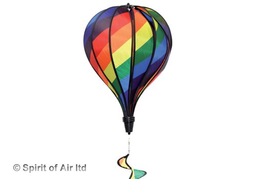 Grand Hot Air Balloon Windspinner - Rainbow Stripe (Part No. 10663)