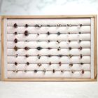 925 Sterling Silver & Genuine Baltic Amber Small Cast Rings