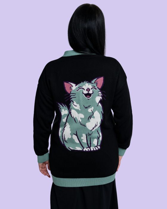 Rebel Romance x Abi Perry Purrfect Cats Long Cardigan