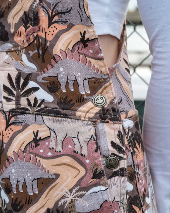 Rebel Romance Dinoverse Dungaree Shorts