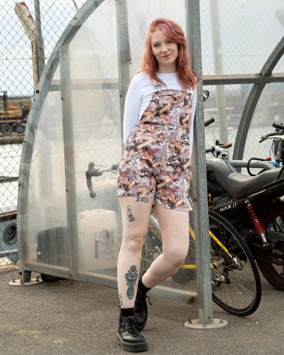 Rebel Romance Dinoverse Dungaree Shorts