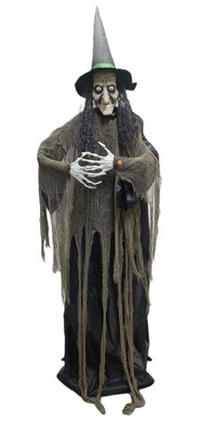 70” H Animated Halloween Speaking Witch