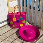 Embroidered Basket Bags