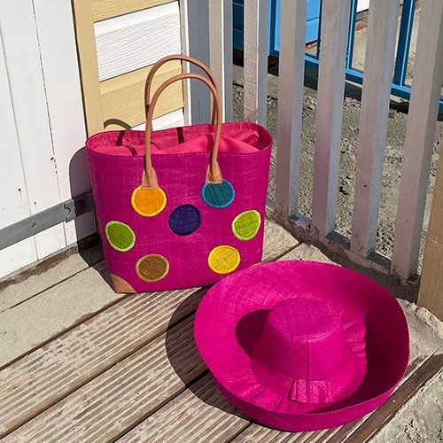 Embroidered Basket Bags