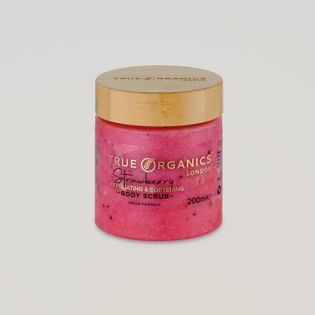 Strawberry & Raspberry Seed Exfoliating Sugar Scrub – Gentle Body Polish