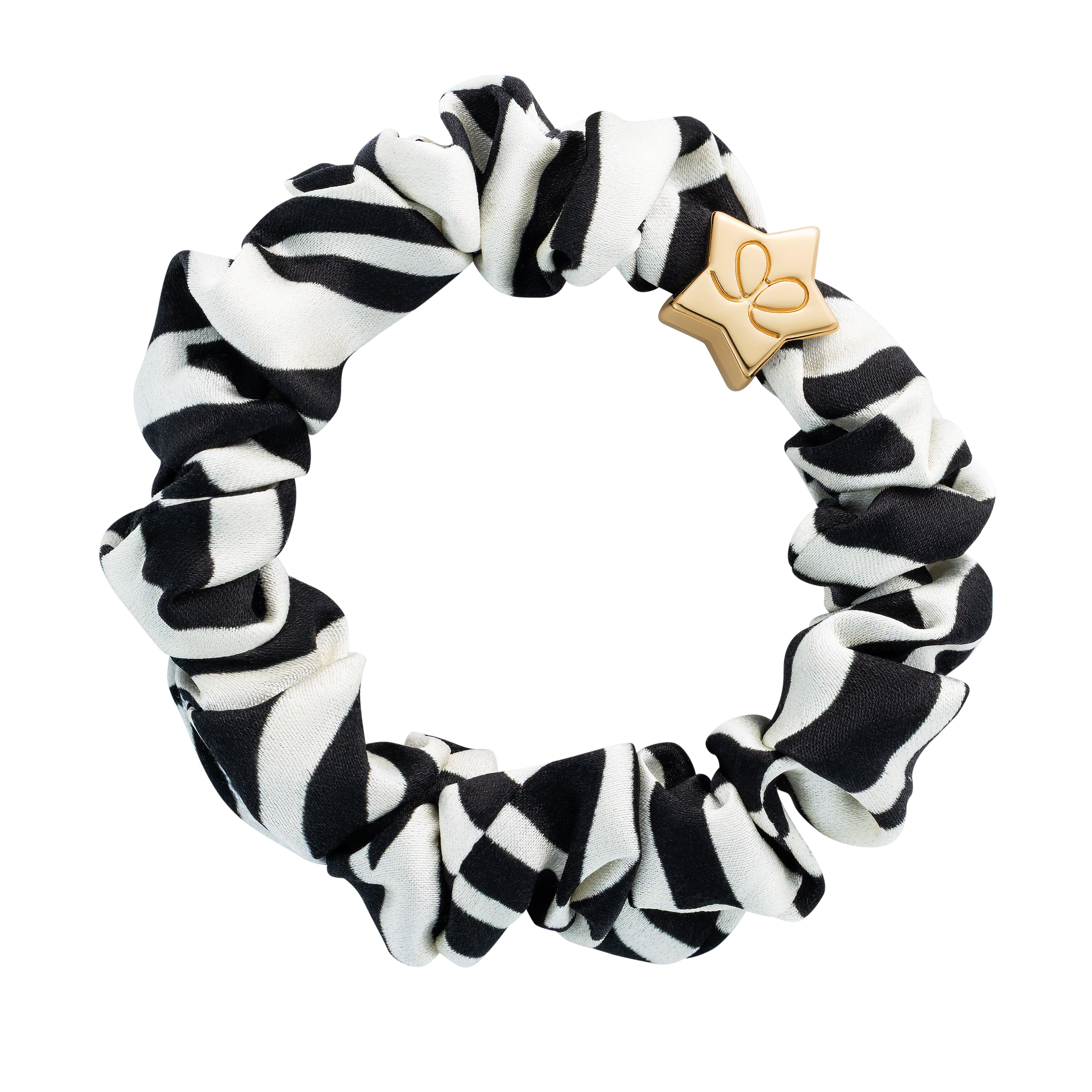Zebra Silk Scrunchie