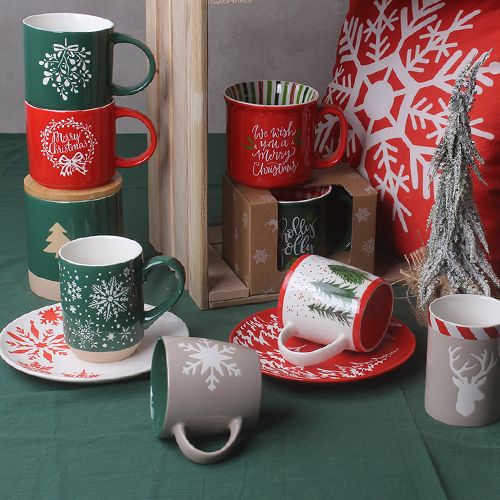 Ceramic mug, plate, cup& saucer