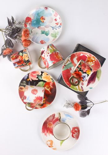 Ceramic mug, plate, cup& saucer