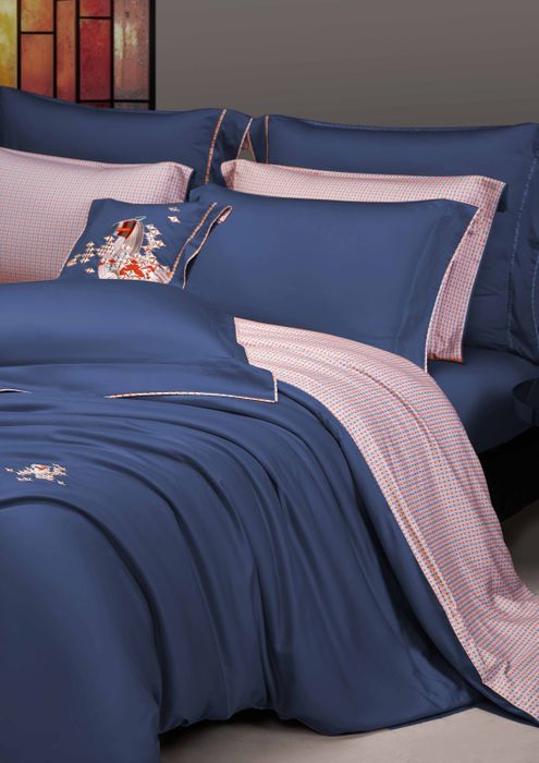 400TC Cotton Embroidered Bedding Set-1956s Jin Li