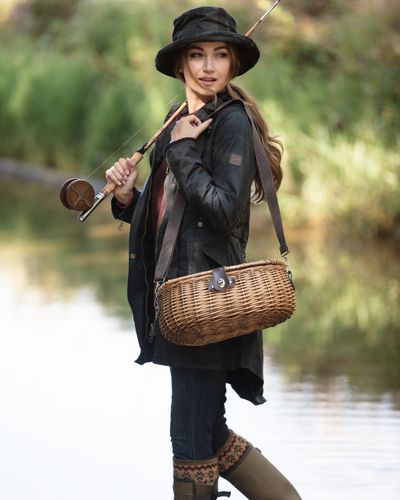 Ladies Tartan Waxed Hooded Katrina