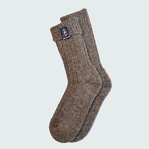 British Wool Boot Socks - Mid Grey
