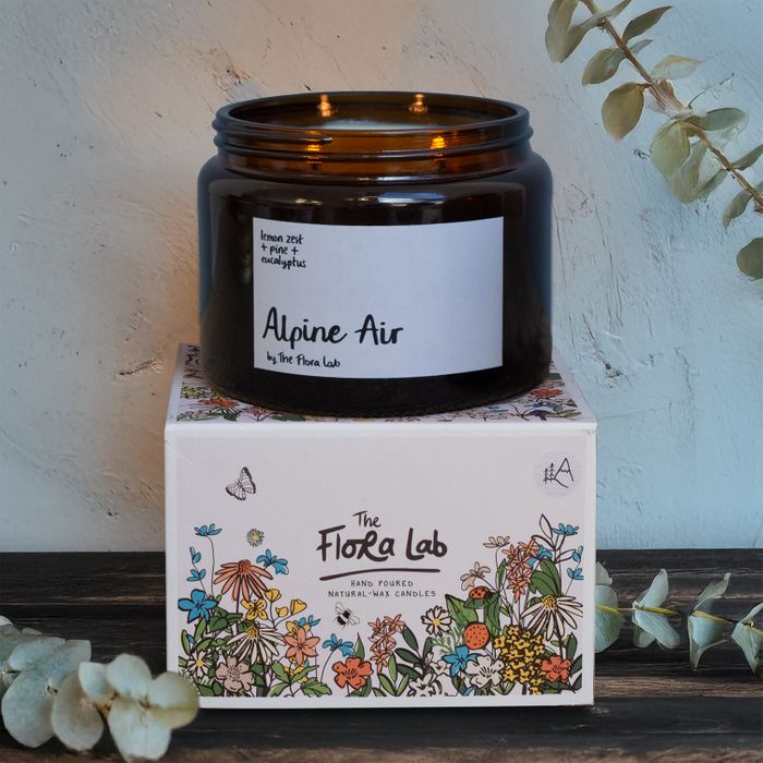 Double Wick Hand Poured Natural-Wax Candles