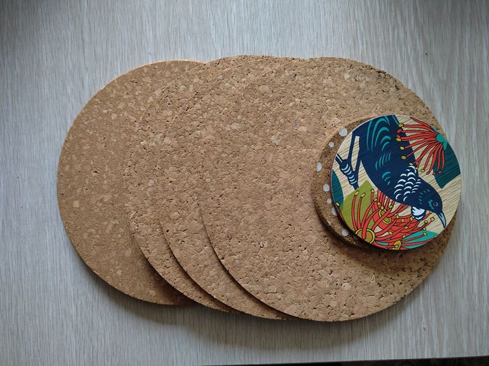 Cork coaster, Cork placemat, Cork Hotpad