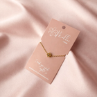 Rose Flower Pendant Gold Bracelet