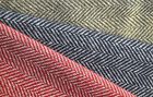 New - Herringbone Wool-Blend Blankets